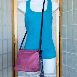 Bimba Y Lola Nylon Crossbody Bag Pink NWOT